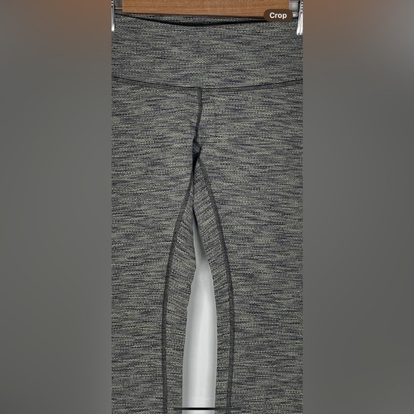 Lululemon Align Crop Pant Twillines Ice Gray/Black Size 4 - Picture 7 of 11